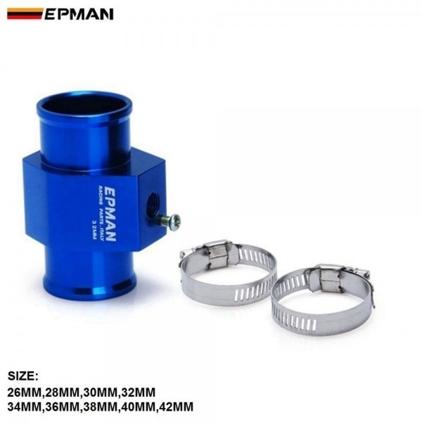 EPMAN Aluminum High Quality Water Temp Gauge Use A Commercial Sensor Attachment (26,28,30,32,34,36,38,40,42mm)