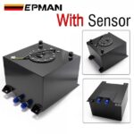 EPMAN 20L Aluminium Oil Can Fuel Surge Tank Oil Catch Tank With / Without Sensor Fuel Cell With Cap / Foam Inside - Image 5