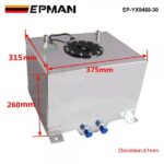 EPMAN Universal Aluminum Fuel Surge Tank System Complete Kit 30 Litre with sensor EP-YX9468-30 - Image 2