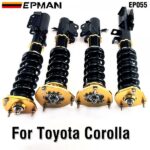 EPMAN Coilovers Spring Struts Racing Suspension Coilover Kit Shock Absorber For Toyota Corolla 88-99 AE92-AE111 EP055 (RANDOM COLOR)
