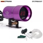 EPMAN 37mm Compact Micro Digital Smoked Boost Bar Gauge Universal 3-4-6-8 Cylinder Engines Black Car Boost Meter EP37BKBOOST - Image 3
