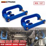 EPMAN 2pcs Comfort Double Shackle Suspension Leaf Spring Rear Comfort Double G-Shackles Fit For Toyota Hilux REVO 2015+ EPAA01G102