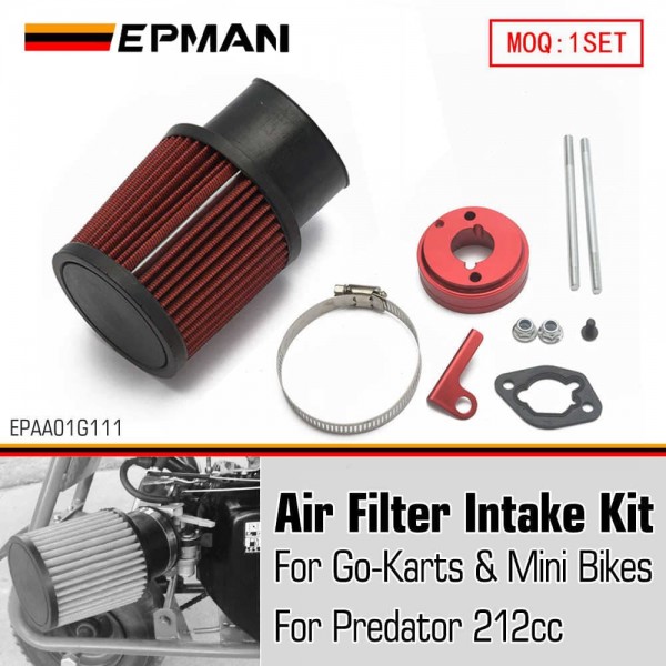 epaa01g111_1-1.jpg EPMAN Inlet Air Filter Intake Kit For Predator 212cc 6.5HP Engine Go Kart EPAA01G111 - Image 1
