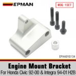 EPMAN 90 Degree Engine Swap Post Mount Bracket for Honda Civic 92-00 & For Integra 94-01 H2B EPAA01G134