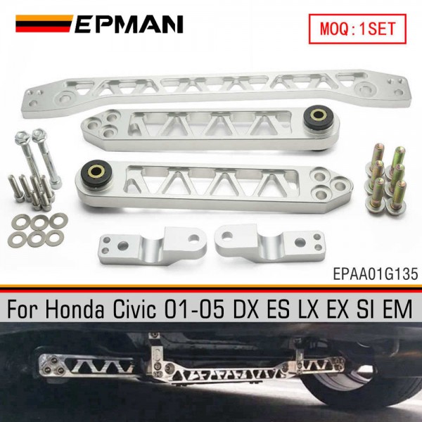 epaa01g135_1-1.jpg EPMAN Billet Rear Control Arm Subframe Brace For Honda Civic 01-05 DX ES LX EX SI EM EPAA01G135 - Image 1