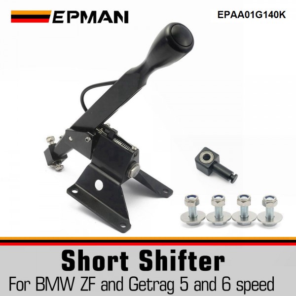 epaa01g140k_1-1.jpg EPMAN Aluminum Billet Short Shifter Box For BMW E10 E12 E21 E23 E24 E28 E3 E30 E31 E32 E34 E36 EPAA01G140K - Image 1