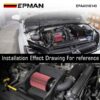 EPMAN Air Intake Induction Pipe +Heat Shield + Filter for VW Golf MK7 TSI TFSI Seat EA211 Engine EPAA01G143