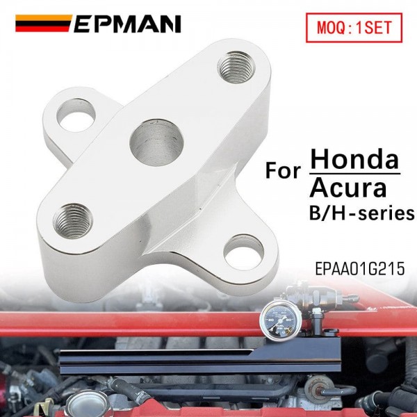 epaa01g215_1-1.jpg EPMAN For Honda Acura B16 B16A B18 H22 90 Degree Fuel Regulator FPR Relocator EPAA01G215 - Image 1