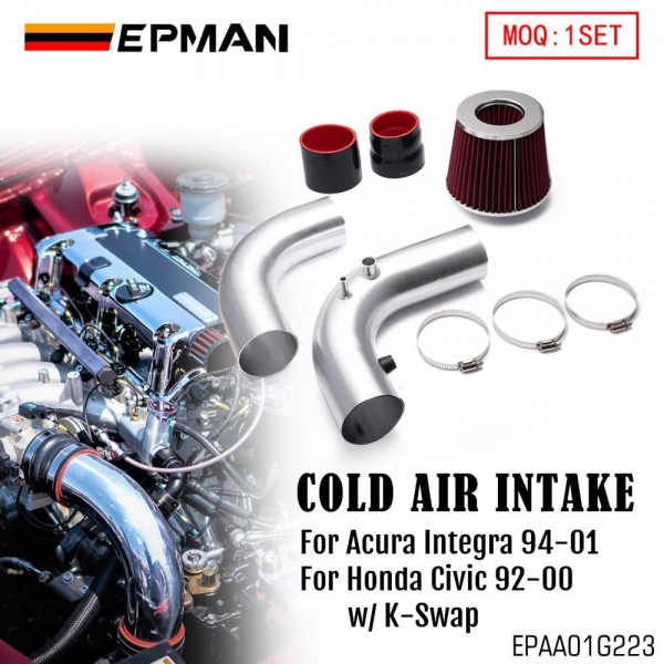 epaa01g223_1-1.jpg EPMAN 3" Cold Air Intake For EG/EK/DC2 w/ K-Swapped K20 K24 RBC/RRC Intake Manifold Cold Air Intake System EPAA01G223