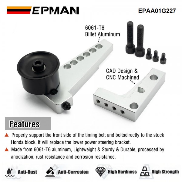 epaa01g227_3-1.jpg EPMAN B Series Manual Adjustable Timing Belt Tensioner For Honda For Acura B16 B18 B20 Engines EPAA01G227