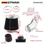 EPMAN Cold Air Intake Induction Kit +Filter For Mazda3 Mazda6 2.5L L4 2014-2018 EPAA01G232 - Image 2