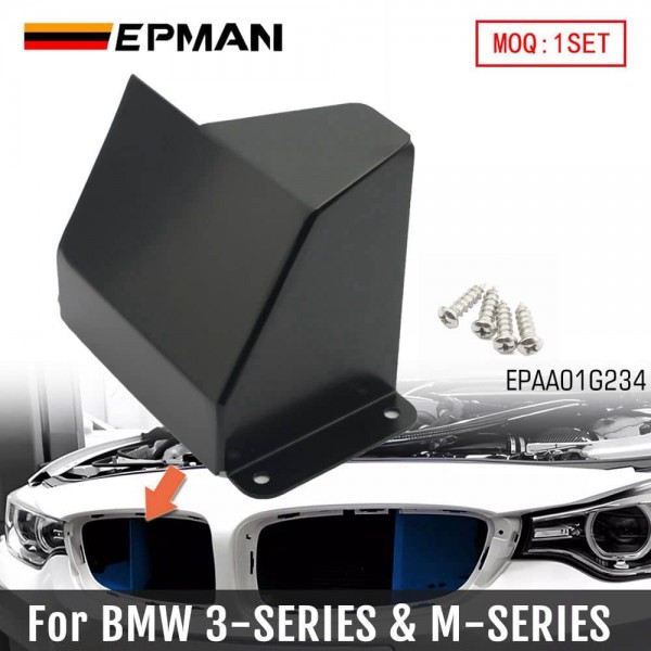 EPMAN Aluminum Heat Shield Cover For BMW M2 M3 M4 1 2 3 4 Series F30 320 F80 F82 N20 Cold Air Scoops Intake EPAA01G234
