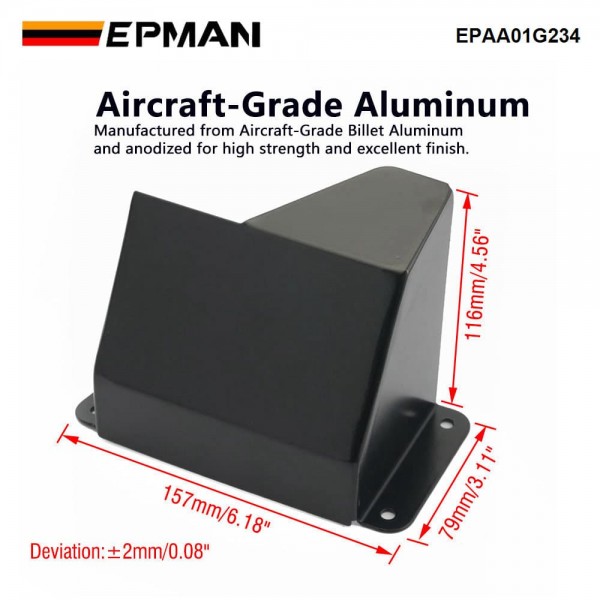 EPMAN Aluminum Heat Shield Cover For BMW M2 M3 M4 1 2 3 4 Series F30 320 F80 F82 N20 Cold Air Scoops Intake EPAA01G234