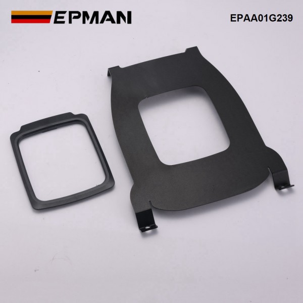 epaa01g239_7-1.jpg EPMAN Racing Aluminum Center Shifter Cover Console Plate Shift Boot Delete For Honda 96-00 Civic EK EPAA01G239
