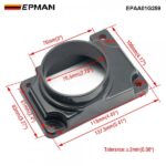 EPMAN 3" Mass Air Flow Sensor Intake Adapter Plate For Galant For Mitsubishi 2.4L L4 / 3.0L V6 94-03 EPAA01G259 - Image 2