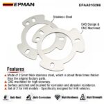 EPMAN Upgrade Front Shock Tower Reinforcement Plates CNC Machined For BMW E46 323i 325i 328i 330i 2002-2006 EPAA01G266 - Image 3