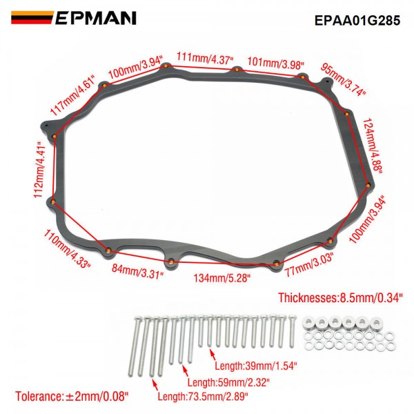 epaa01g285_2-1.jpg EPMAN 5/16" Intake Manifold Thermal Shield Plenum Spacer BXIM 40201 For Nissan 350Z Infiniti G35 EPAA01G285