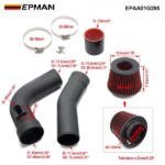 EPMAN Cold Air Intake System Kit Pipe w/ Filter + Heat Shield Kit For BMW F10/F11 520i/528i 2.0L N20 2012-2018 EPAA01G295 - Image 2