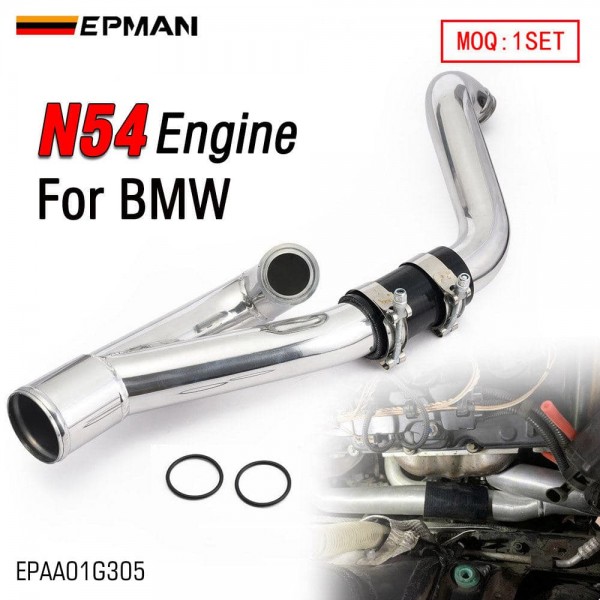 EPMAN Aluminum Turbo Charge Pipe For BMW N54 135i 535i 1M E82 E88 E89 E60 3.0L LHD Engine Parts EPAA01G305