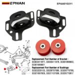EPMAN Rear Trailing Arm Bracket High Toe Correction Bracket w/ Bushings Kit For BMW E46 E36 Z4 E85 E86 EPAA01G311 - Image 6