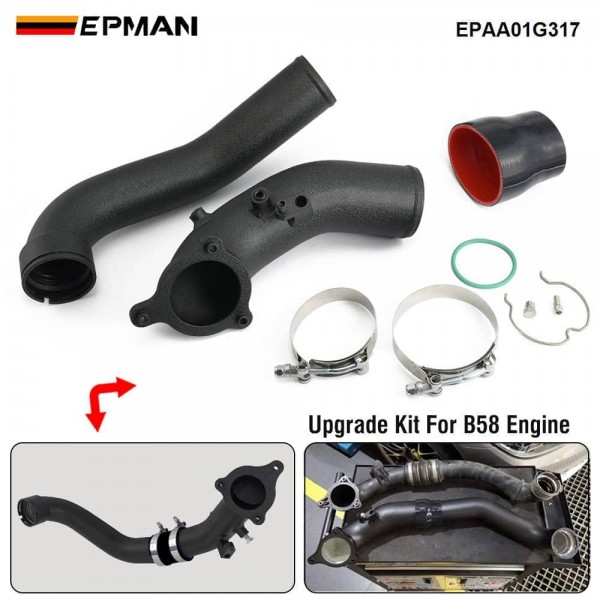 epaa01g317_3-1.jpg EPMAN Intercooler & Intake Charge Pipe Upgrade Kit 3" Aluminum For BMW F22 F23 F32 F33 F34 F30 F36 G12 G32 G30 B58 EPAA01G317