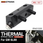 EPMAN Upgraded Aluminum Heater Hose Connector for Nissan 350Z 03-08 ForInfiniti Q45 G35 M35 M45 M56 FX35 QX50 QX70 Replace#:92500-AR000 EPAA01G300