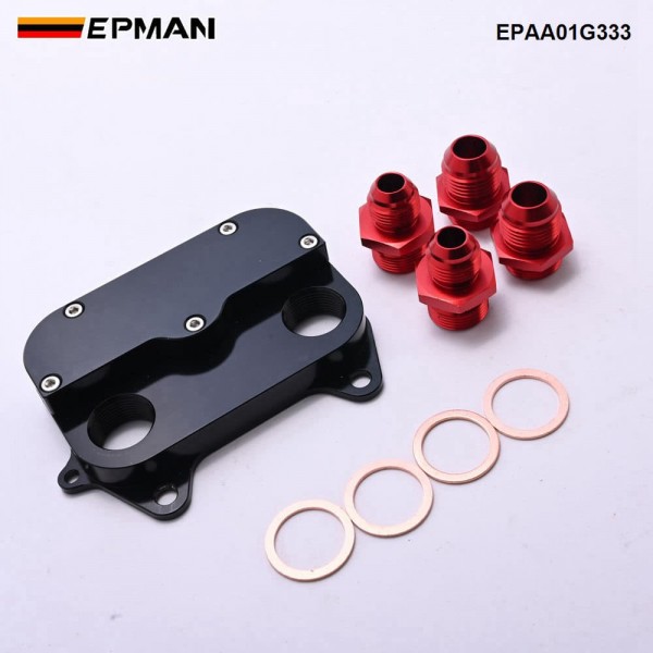 epaa01g333_7-1.jpg EPMAN Oil Cooler Sandwich Plate T6061 Aluminum for VW Audi Skoda Seat 1.6/2.0TDi OEM 03L 117 021 C EPAA01G333
