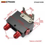 EPMAN M20 x 1.5 3/4"-16UNF External Oil Filter Relocation Kit Cooler Sandwich Plate with Thermostat 4x AN10 Outlets EPAA01G359 - Image 2