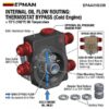 epaa01g359_4-1.jpg EPMAN M20 x 1.5 3/4"-16UNF External Oil Filter Relocation Kit Cooler Sandwich Plate with Thermostat 4x AN10 Outlets EPAA01G359