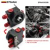 epaa01g359_5-1.jpg EPMAN M20 x 1.5 3/4"-16UNF External Oil Filter Relocation Kit Cooler Sandwich Plate with Thermostat 4x AN10 Outlets EPAA01G359
