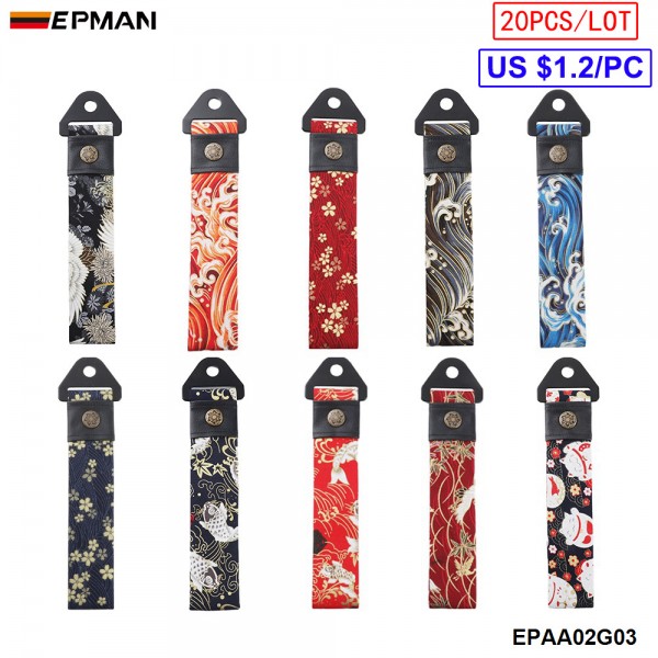 epaa02g03_1-1.jpg EPMAN 20PCS/LOT Universal JDM Sakura Blossom Black High Strength Tow Towing Strap Hook Front/Rear Bumper EPAA02G03-20PCS - Image 1