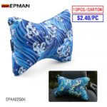 10PCS/CTN JDM Japanese Ukiyo-e Car Seat Head Neck Rest Pillow Car Cover Vehicular Pillow Seat Headrest Accessories EPAA02G04-10PCS
