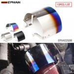 EPMAN 10PCS/LOT Air Intake Filter Heat Shield Cover 2.5"-5" Neck General Stainless Steel EPAA02G06-10T