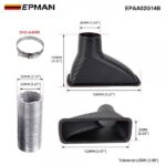 EPMAN 20SETS/CARTON Air Intake Duct,Air Duct Front Bumper Cooling Air Intake Pipe Hose Universal for Replacement Car Cooling Air Pipe Car Square Brake Air Duct EPAA02G14B-20T - Image 2