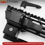 EPMAN 10SETS/CARTON Aluminum Flagpole Holder Antenna & Flag Mount Bracket for Jeep Wrangler JK JKU JL JL EPAA08G03-10T - Image 4