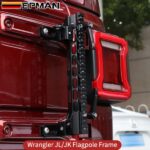 EPMAN 10SETS/CARTON Aluminum Flagpole Holder Antenna & Flag Mount Bracket for Jeep Wrangler JK JKU JL JL EPAA08G03-10T - Image 5