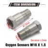 epaa08g19k_2-1.jpg EPMAN 10PCS M18*1.5 Car O2 Oxygen Sensors Protective Plug Adapter Stainless Steel Engine Light Eliminator Adapter EPAA08G19K
