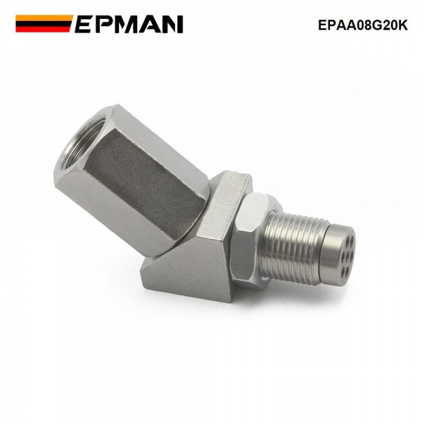 epaa08g20k_4-1.jpg EPMAN Spacer Catalytic Adapter Bung M18 * 1.5 Oxygen O2 Sensor Fix Check Engine Light 45 Degree EPAA08G20K
