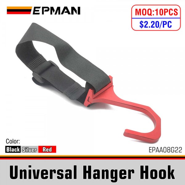 epaa08g22_1-1.jpg EPMAN Mighty Buggy Hook for Car Truck,Bus, Stroller, Wheelchair, Rollator, Walker Aluminum,Universal Hanger EPAA08G22