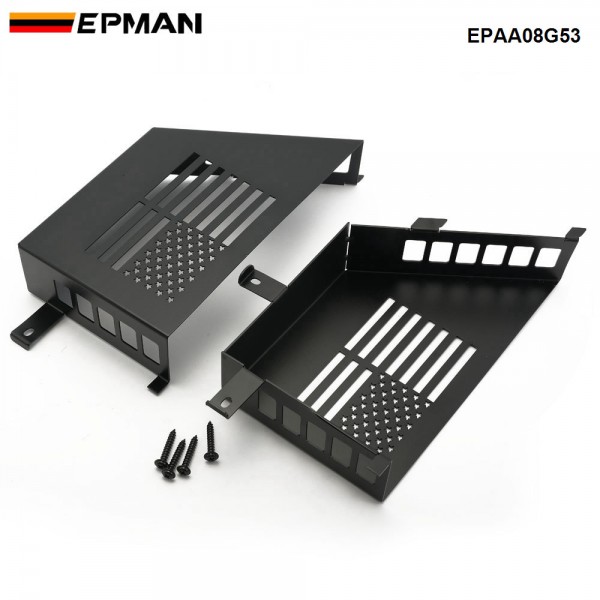 epaa08g53-10t_6-1.jpg EPMAN 10SETS/CARTON 2PCS/SET Black Aluminum Storage Tray Front Door Storage Pockets Organizer Boxs With US Flag Style For 2007-2018 Jeep Wrangler JK 2/4 Door EPAA08G53-10T