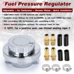 (MOQ:10 SETS) EPMAN Pro Flow Fuel Pressure Regulator Kit Adjustable 1-5 PSI for Engine Carburetor Carb Kit W/ 8mm 10mm Hose Tails EPAA09G01 - Image 5