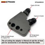 EPMAN Engine Oil Cooler Adapter Kit Suitable for GM LS LS1 LS2 LS3 LS6 LS7 LS9 2005-2019 Corvette EPAA09G23 - Image 2