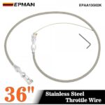 EPMAN 36 Inch Universal Throttle Cable Stainless Steel Braided Throttle Gas Cable Compatible Wire EPAA13G02K - Image 2