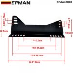 EPMAN Vehicle black Bucket Seat Side Mounts Brackets Modification Universal Car Styling Seat Mounts Brackets EPAA40G01 - Image 2