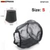 EPMAN Universal Car Cone Air Filter Protective Cover Waterproof Oilproof Dustproof for High Flow Air Intake Filters Black