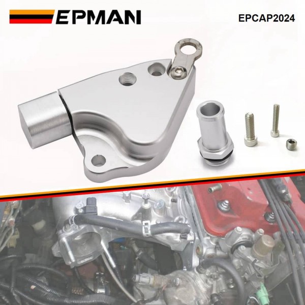 epcap2024_1-1.jpg EPMAN Aluminum Intake Manifold Conversion Nipple Kit K20 Intake Manifold Adapter on K24 Coolant For Honda For Acura EPCAP2024