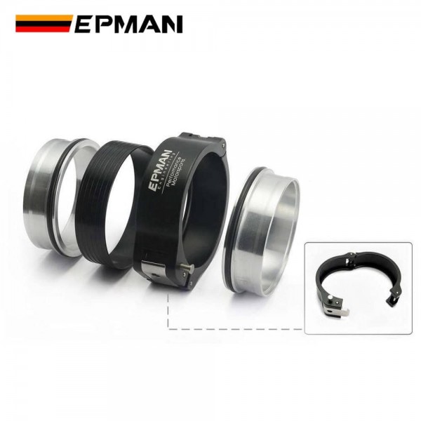 epcck51sa-epcck63sa-epcck76sa-epcck89sa-epcck102sa_2-1.jpg EPMAN Exhaust Pinless Hanger Type V-band Clamp w Flange System Assembly For 2" 51mm / 2.5" 63mm / 3" 76mm / 3.5" 89mm / 4" 102mm Radiator Intercooler Hose Wastegate Flanges Turbo Dump Pipe