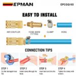 EPMAN Straight 3/8 ID Hose Barb 1/8 Male NPT Brass FittingAdapters For Vacuum Line, Fuel Pump, Oil Cooler EPCGQ103 - Image 5