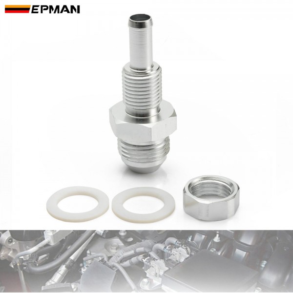 epcgq158n6516__epcgq160n8516__epcgq167n838_1-1.jpg EPMAN AN6/AN8 Flare Male Bulkhead To 5/16" Or 3/8" Hose Barb Fitting Adapter Aluminium For Fuel Pump Tank Vehicle Modified - Image 1