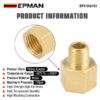 EPMAN Reducer Pipe Adapter 1/4" NPT Female To 1/8" NPT Male Brass Fitting Water Air Gas EPCGQ183